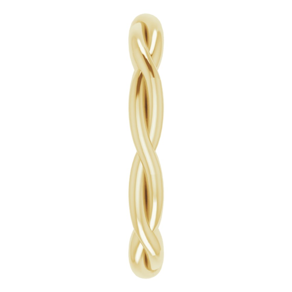 14K Yellow 2.2 mm Woven-Design Band