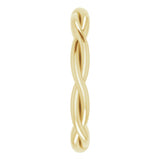 14K Yellow 2.2 mm Woven-Design Band