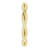 18K Yellow Gold 2.2 mm Woven-Design Band Size 5