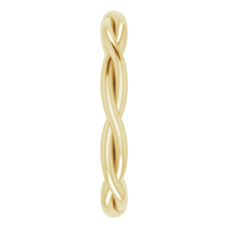 18K Yellow Gold 2.2 mm Woven-Design Band Size 5
