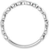 14K White .05 CTW Natural Diamond Anniversary Band