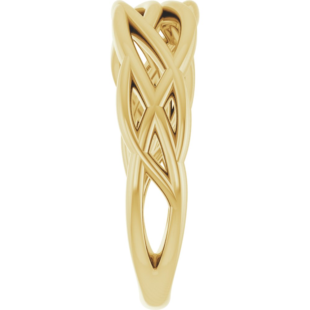 14K Yellow Criss-Cross Ring