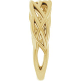 14K Yellow Criss-Cross Ring