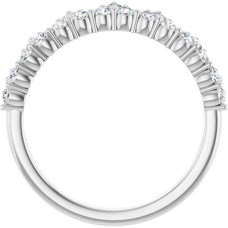 14K White Gold 5/8 CTW Lab-Grown Diamond Stackable Ring