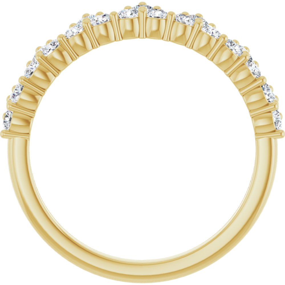 14K Yellow Gold 5/8 CTW Lab-Grown Diamond Stackable Ring