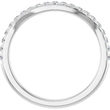 14K White 1/4 CTW Natural Diamond Matching Band