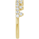 14K Yellow Gold 5/8 CTW Lab-Grown Diamond Stackable Ring