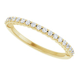 14K Yellow 1/5 CTW Natural Diamond Band