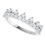 14K White 5/8 CTW Lab-Grown Diamond Stackable Ring