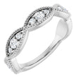 14K White Gold 1/2 CTW Natural Diamond Anniversary Band