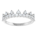 14K White Gold 5/8 CTW Lab-Grown Diamond Stackable Ring