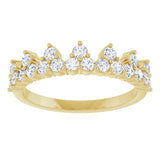 14K Yellow Gold 5/8 CTW Lab-Grown Diamond Stackable Ring