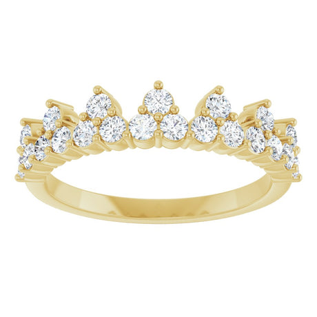 14K Yellow Gold 5/8 CTW Lab-Grown Diamond Stackable Ring