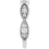 14K White Gold 1/2 CTW Natural Diamond Anniversary Band