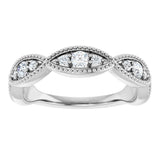 14K White 1/2 CTW Natural Diamond Anniversary Band