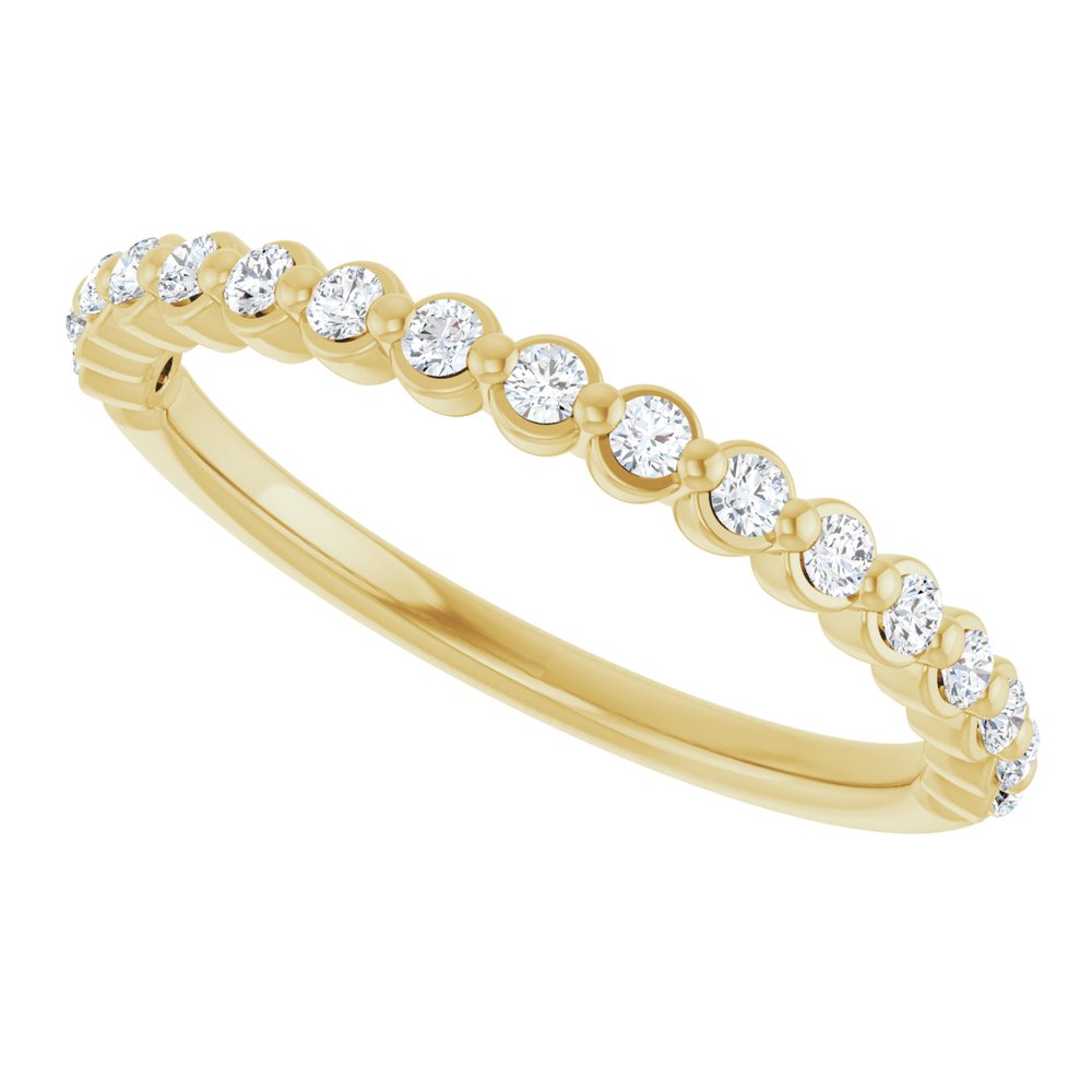 14K Yellow Gold 1/5 CTW Lab-Grown Diamond Anniversary Band