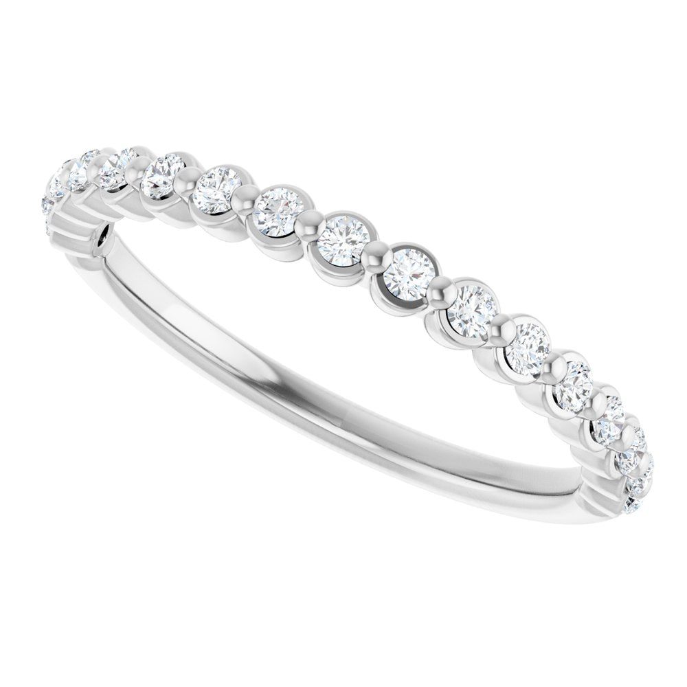14K White Gold 1/5 CTW Lab-Grown Diamond Anniversary Band