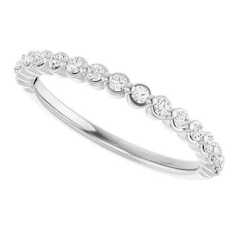 14K White Gold 1/5 CTW Lab-Grown Diamond Anniversary Band