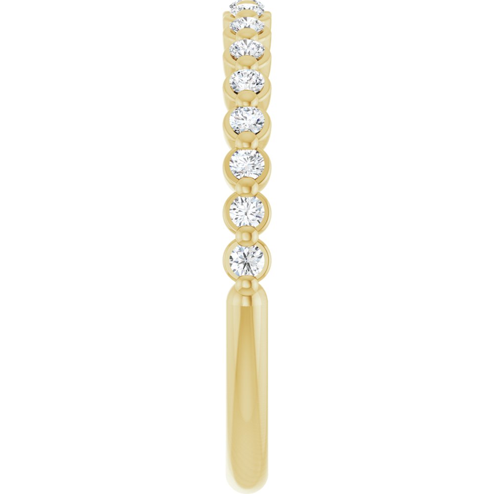 14K Yellow Gold 1/5 CTW Lab-Grown Diamond Anniversary Band