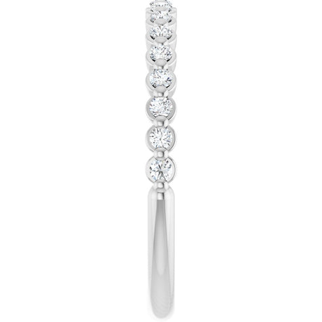 14K White Gold 1/4 CTW Natural Diamond Anniversary Band