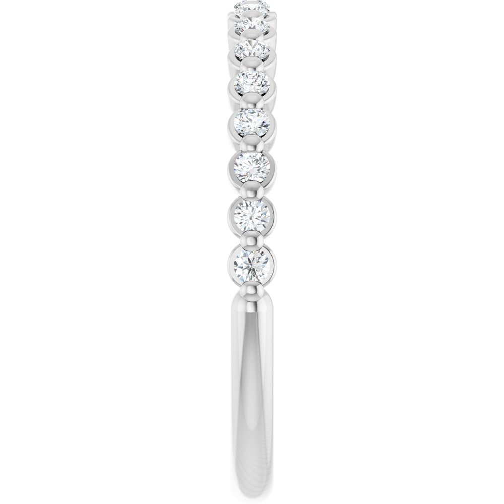 14K White Gold 1/5 CTW Lab-Grown Diamond Anniversary Band
