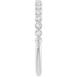 14K White Gold 1/5 CTW Lab-Grown Diamond Anniversary Band