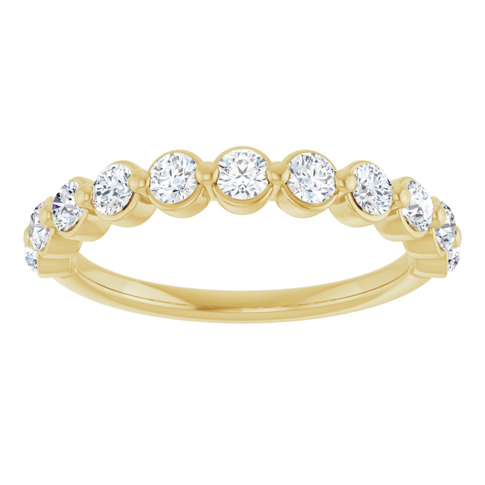 14K Yellow Gold 5/8 CTW Lab-Grown Diamond Anniversary Band