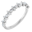 14K White Gold 1/3 CTW Natural Diamond Anniversary Band