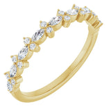 14K Yellow Gold 1/3 CTW Lab-Grown Diamond Anniversary Band