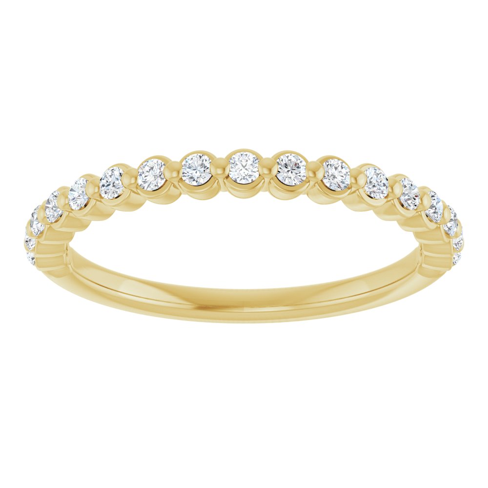 14K Yellow Gold 1/5 CTW Lab-Grown Diamond Anniversary Band