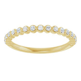 14K Yellow Gold 1/5 CTW Lab-Grown Diamond Anniversary Band