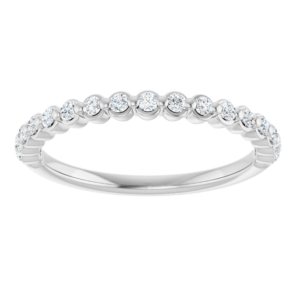 14K White Gold 1/5 CTW Lab-Grown Diamond Anniversary Band
