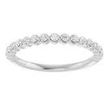 14K White Gold 1/5 CTW Lab-Grown Diamond Anniversary Band