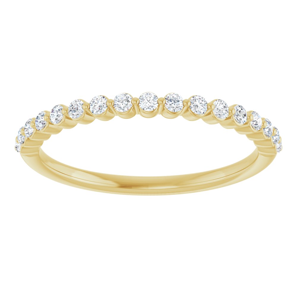 14K Yellow 1/4 CTW Natural Diamond Anniversary Band