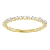 14K Yellow 1/4 CTW Natural Diamond Anniversary Band