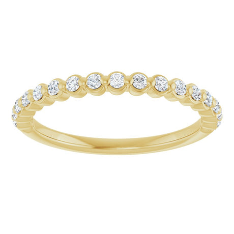 14K Yellow Gold 1/4 CTW Natural Diamond Anniversary Band