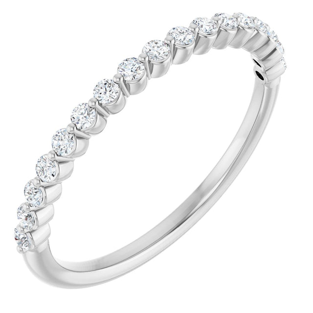 14K White 1/4 CTW Natural Diamond Anniversary Band
