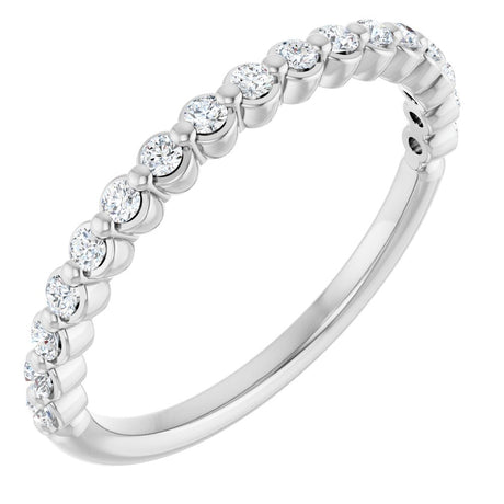 14K White Gold 1/4 CTW Natural Diamond Anniversary Band