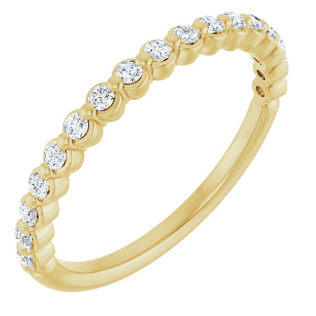 14K Yellow Gold 1/5 CTW Lab-Grown Diamond Anniversary Band