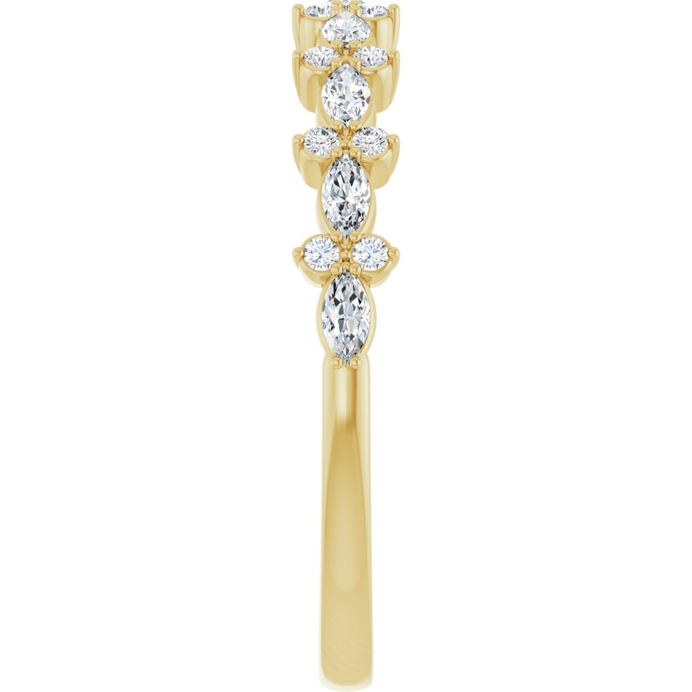 14K Yellow 1/3 CTW Natural Diamond Anniversary Band