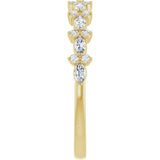 14K Yellow Gold 1/3 CTW Lab-Grown Diamond Anniversary Band