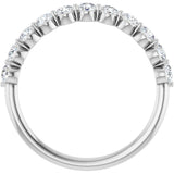 14K White 5/8 CTW Lab-Grown Diamond Anniversary Band