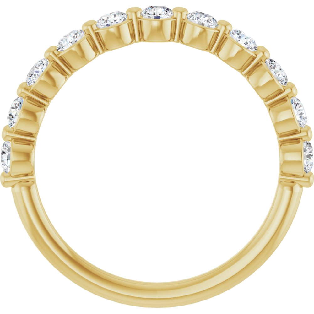 14K Yellow Gold 5/8 CTW Lab-Grown Diamond Anniversary Band