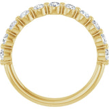 14K Yellow Gold 5/8 CTW Lab-Grown Diamond Anniversary Band