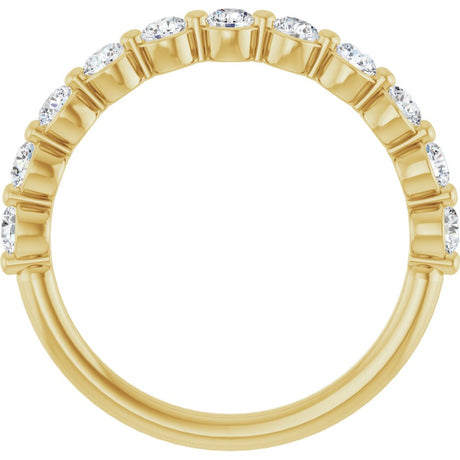 14K Yellow Gold 5/8 CTW Lab-Grown Diamond Anniversary Band