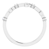 Sterling Silver .05 CTW Natural Diamond Cross Ring  