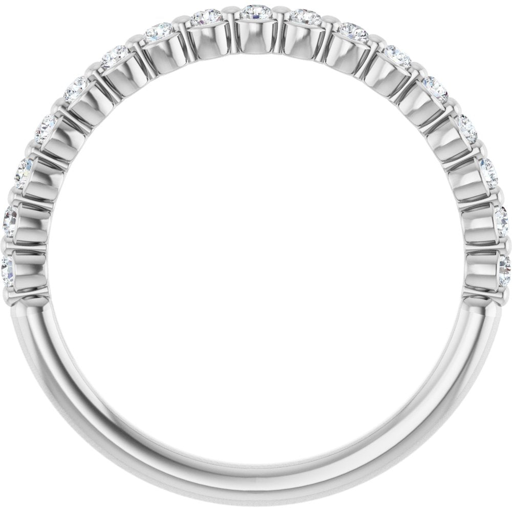 14K White Gold 1/5 CTW Lab-Grown Diamond Anniversary Band