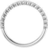 14K White Gold 1/5 CTW Lab-Grown Diamond Anniversary Band