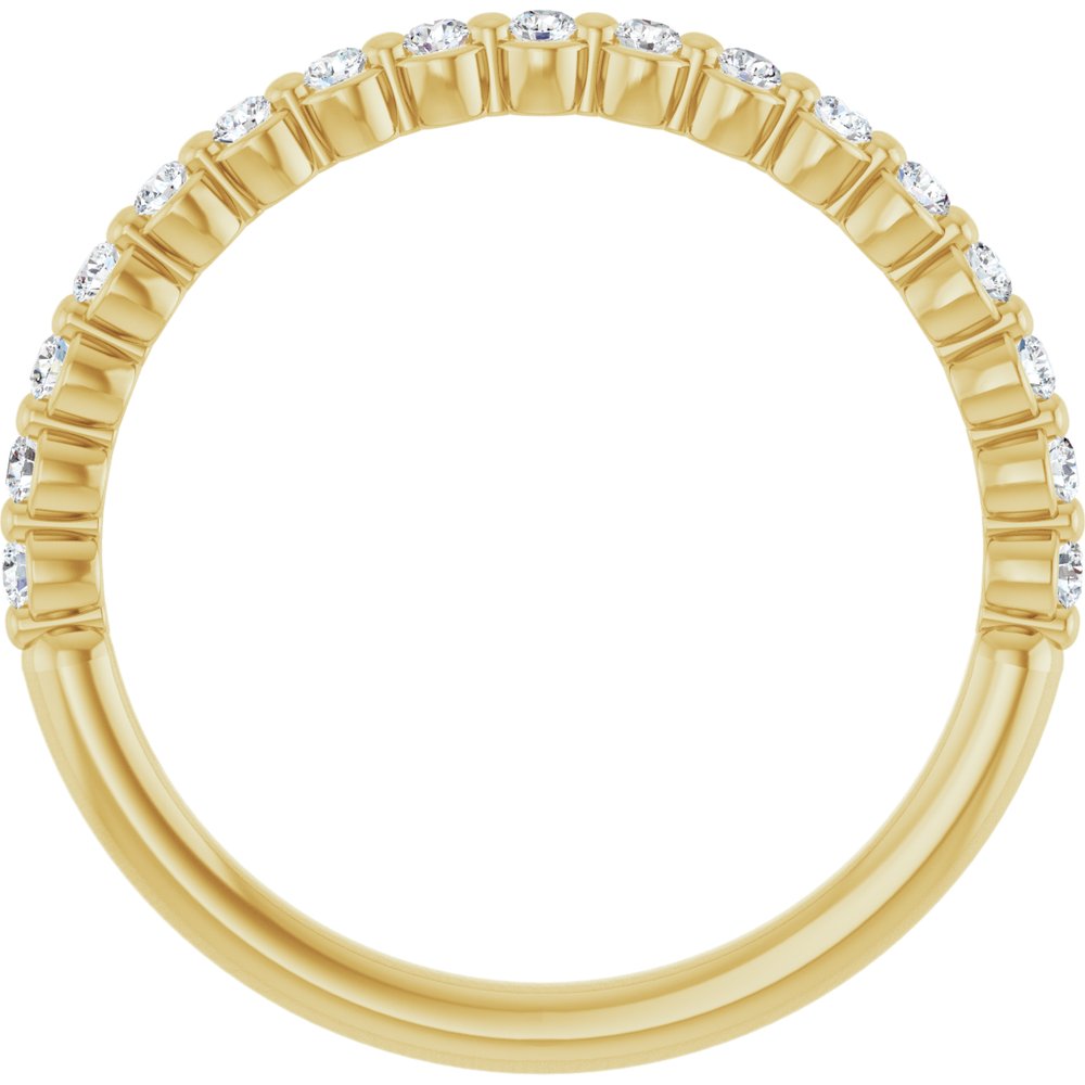 14K Yellow Gold 1/5 CTW Lab-Grown Diamond Anniversary Band