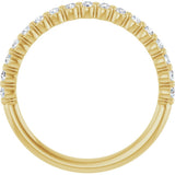 14K Yellow Gold 1/5 CTW Lab-Grown Diamond Anniversary Band